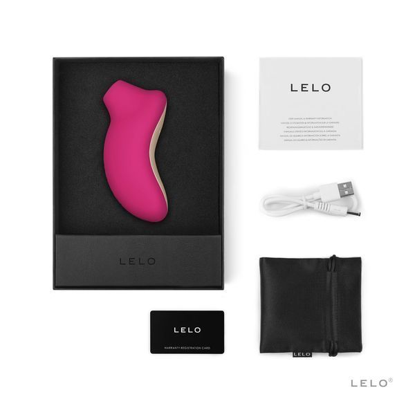 Звуковий стимулятор клітора LELO SONA Cerise &mdash; вакуумний вібратор, фото товару | купити в магазині Ass In Bath