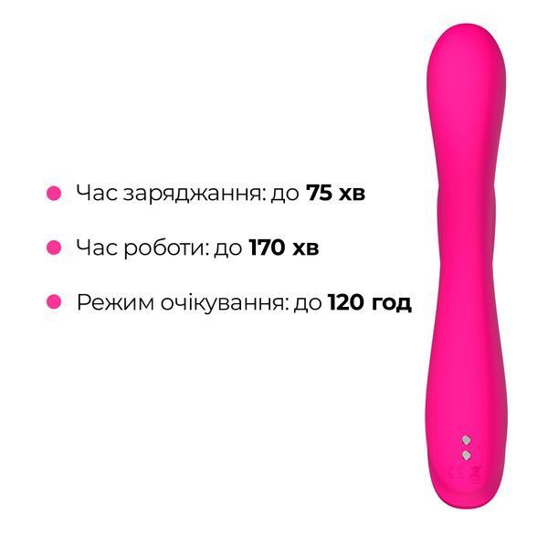 Осцилювальний смарт вібратор-кролик для точки G Lovense Osci 3, підігрів &mdash; Вібратори-кролики, фото | купити онлайн у Ass In Bath
