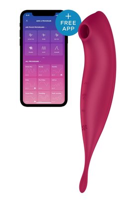 Смарт-вібратор для клітора з вакуумною стимуляцією Satisfyer Twirling Pro+