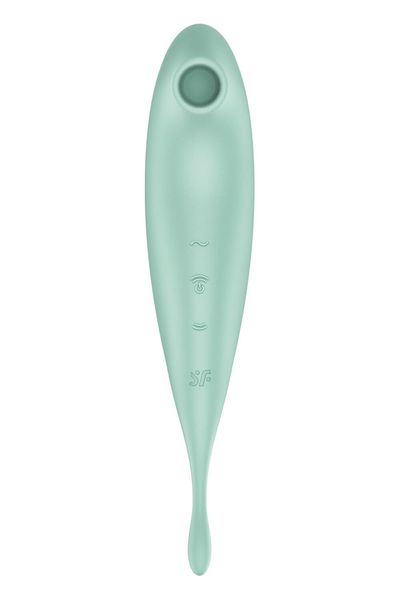 Смарт-вібратор для клітора з вакуумною стимуляцією Satisfyer Twirling Pro+ Mint