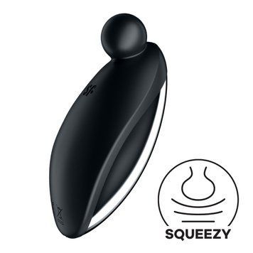 Вібратор для зовнішньої стимуляції Satisfyer Spot On 2 Black, дуже потужний, гнучкий відросток &mdash; міні-вібратор, фото | купити онлайн у Ass In Bath