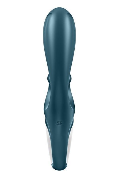 Смарт вібратор-кролик Satisfyer Hug Me Bluegrey, 2 мотори, діаметр 4,2см, широка кліторальна частина &mdash; Вібратори-кролики, фото | купити онлайн у Ass In Bath
