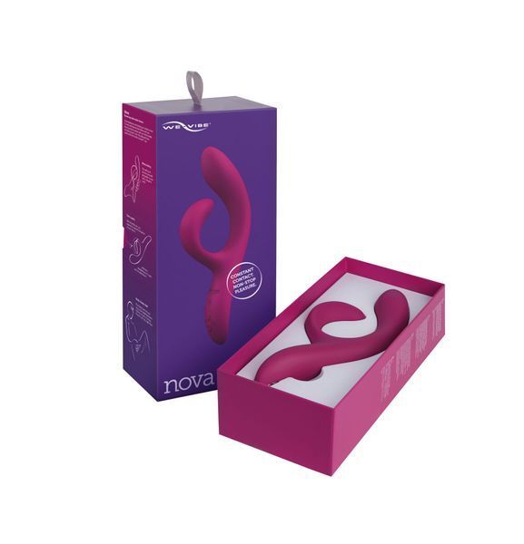 Смарт вібратор-кролик We-Vibe Nova Fuchsia, ергономічний, регульований кут нахилу стовбура &mdash; Вібратори-кролики, фото | купити онлайн у Ass In Bath