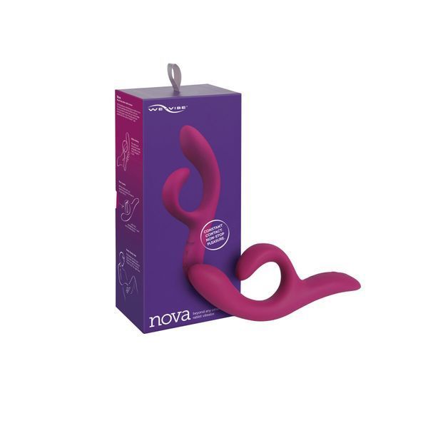 Смарт вібратор-кролик We-Vibe Nova Fuchsia, ергономічний, регульований кут нахилу стовбура &mdash; Вібратори-кролики, фото | купити онлайн у Ass In Bath