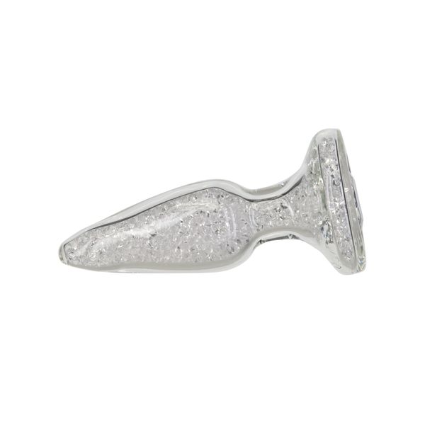 Скляна анальна пробка Pillow Talk Fancy Luxurious Glass Anal Plug, ⌀3,1см, віброкуля в подарунок