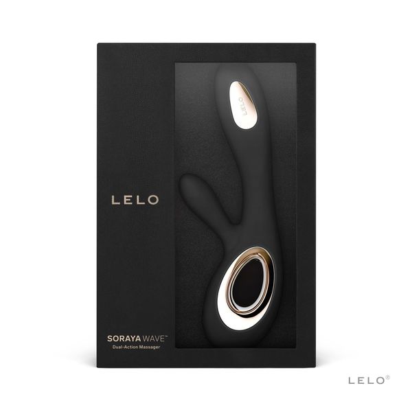 Вибратор-кролик LELO Soraya Wave Black, манящие движения ствола