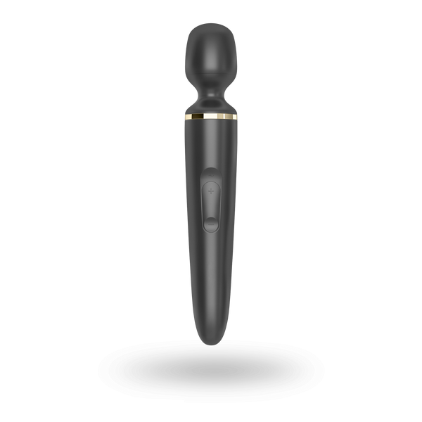 Вибромассажер Satisfyer Wand-er Woman (Black/Gold), водонепроницаемый, мощный, размер XXL