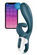 Смарт вібратор-кролик Satisfyer Hug Me Bluegrey, 2 мотори, діаметр 4,2см, широка кліторальна частина &mdash; Вібратори-кролики, фото | купити онлайн у Ass In Bath