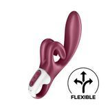 Вібратор-кролик Satisfyer Touch Me Red, подвійний відросток, 3 потужні мотори &mdash; Вібратори-кролики, фото | купити онлайн у Ass In Bath