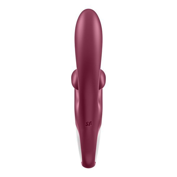 Вібратор-кролик Satisfyer Touch Me Red, подвійний відросток, 3 потужні мотори &mdash; Вібратори-кролики, фото | купити онлайн у Ass In Bath