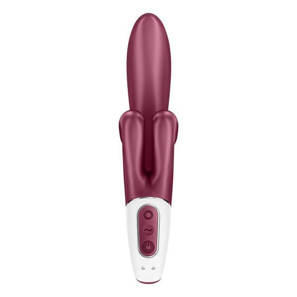 Вібратор-кролик Satisfyer Touch Me Red, подвійний відросток, 3 потужні мотори &mdash; Вібратори-кролики, фото | купити онлайн у Ass In Bath