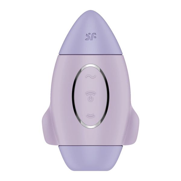 Вакуумний стимулятор з вібрацією Satisfyer Mission Control Violet, 2 незалежні мотори