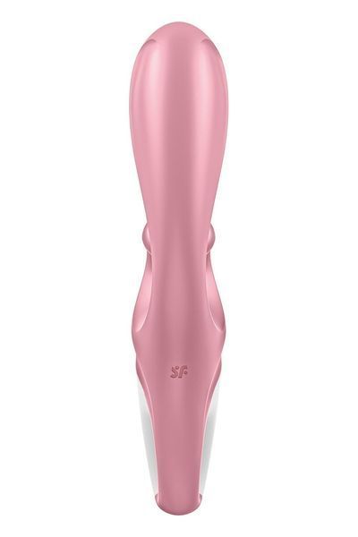 Смарт вібратор-кролик Satisfyer Hug Me Pink, 2 мотори, діаметр 4,2см, широка кліторальна частина &mdash; Вібратори-кролики, фото | купити онлайн у Ass In Bath