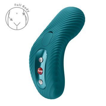 Накладний вібратор Fun Factory LAYA III Bottle Green, ефект постукування пальцем &mdash; міні-вібратор, фото | купити онлайн у Ass In Bath