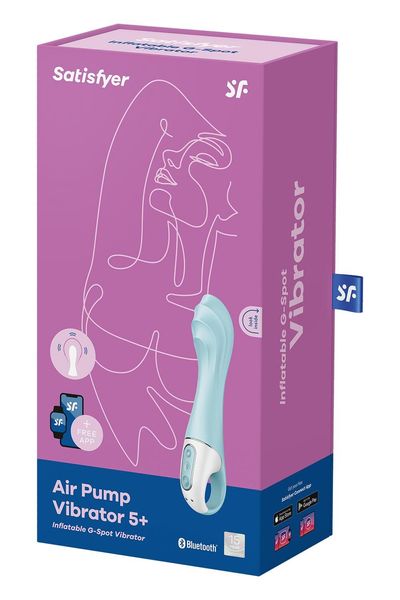 Смарт-вибратор точки G Satisfyer Air Pump Vibrator 5+, надувается