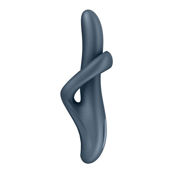 Вібратор з ротацією Satisfyer Heat Flex 4 Grey, підігрів до 39&deg;C &mdash; класичний вібратор, фото | купити онлайн у Ass In Bath