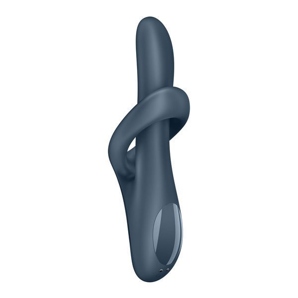 Вібратор з ротацією Satisfyer Heat Flex 4 Grey, підігрів до 39&deg;C &mdash; класичний вібратор, фото | купити онлайн у Ass In Bath