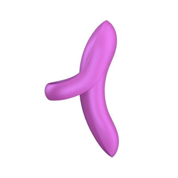 Вібратор на палець Satisfyer Bold Lover Dark Pink, гнучкий &mdash; вібратор на палець, фото | купити онлайн у Ass In Bath