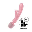 Вібратор-кролик з вібромасажером Satisfyer Triple Lover Pink, 3 мотори