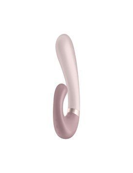 Смарт вібратор-кролик із підігрівом Satisfyer Heat Wave Mauve &mdash; Вібратори-кролики, фото | купити онлайн у Ass In Bath