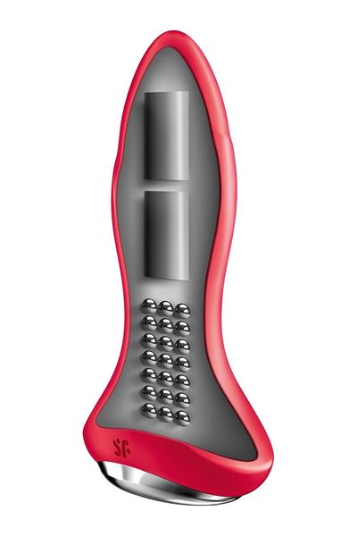 Анальна смарт-вібропробка із перлинним масажем Satisfyer Rotator Plug 1+ Red