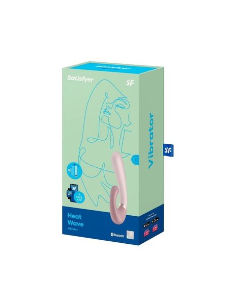 Смарт вібратор-кролик із підігрівом Satisfyer Heat Wave Mauve