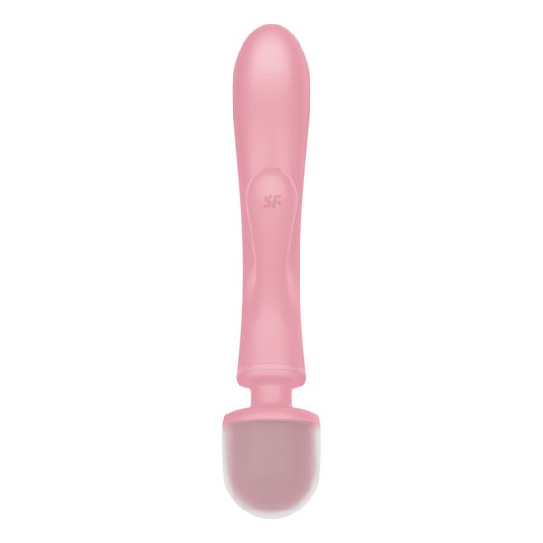 Вібратор-кролик з вібромасажером Satisfyer Triple Lover Pink, 3 мотори