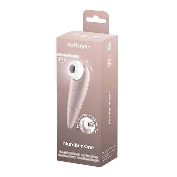 Вакуумний кліторальний стимулятор Satisfyer Number One на батарейках &mdash; вакуумний вібратор, фото товару | купити в магазині Ass In Bath
