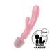 Вібратор-кролик з вібромасажером Satisfyer Triple Lover Pink, 3 мотори 1