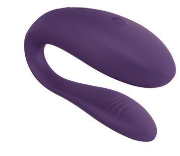 Недорогий вібратор для пар We-Vibe Unite Purple, однокнопковий пульт ДК &mdash; вібратор для пар, фото | купити онлайн у Ass In Bath