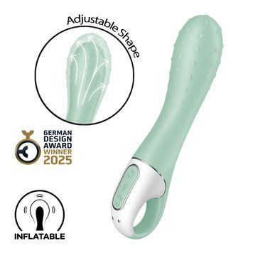 Вібратор точки G Satisfyer Air Pump Vibrator 3, надувається, 12 режимів вібрації &mdash; Вібратори-кролики, фото | купити онлайн у Ass In Bath