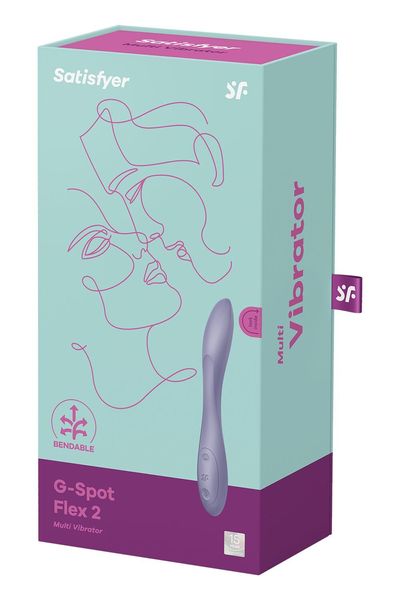 Універсальний вібратор Satisfyer G-Spot Flex 2, гнучкий стовбур із фіксацією положення