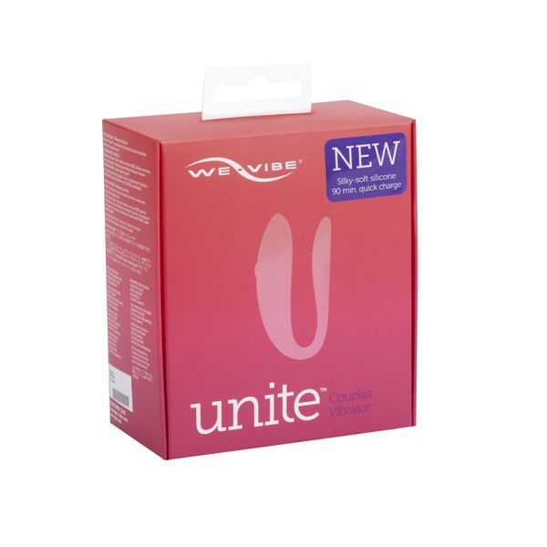 Недорогий вібратор для пар We-Vibe Unite Purple, однокнопковий пульт ДК &mdash; вібратор для пар, фото | купити онлайн у Ass In Bath