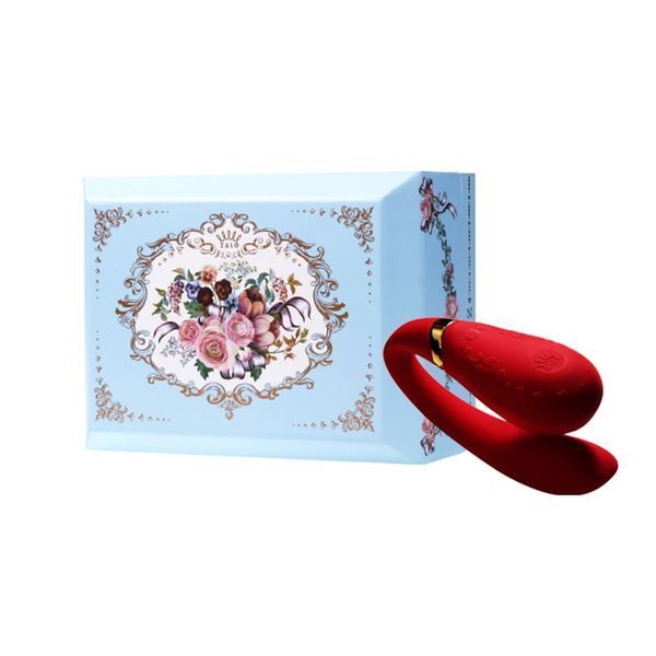 Смартвібратор для пар Zalo Fanfan set Bright Red, пульт ДК &mdash; вібратор для пар, фото | купити онлайн у Ass In Bath