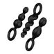 Набір анальних іграшок Satisfyer Plug black (set of 3) - Booty Call, макс. діаметр 3 см 1