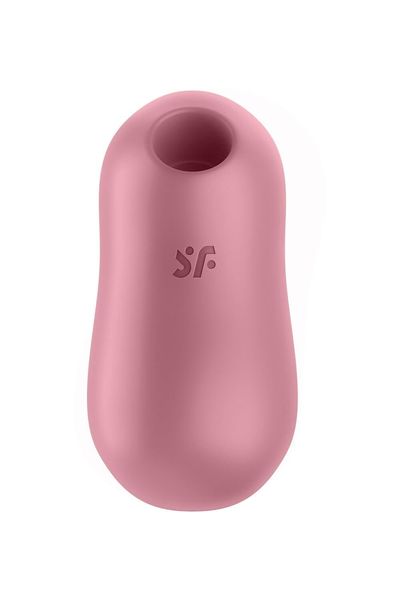 Вакуумний стимулятор із вібрацією Satisfyer Cotton Candy Light Red