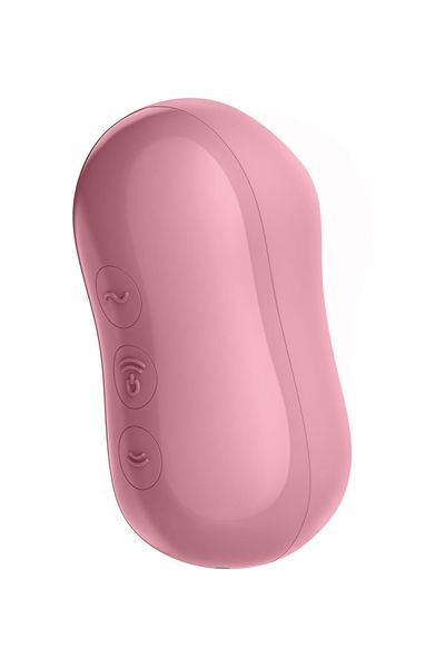 Вакуумний стимулятор із вібрацією Satisfyer Cotton Candy Light Red