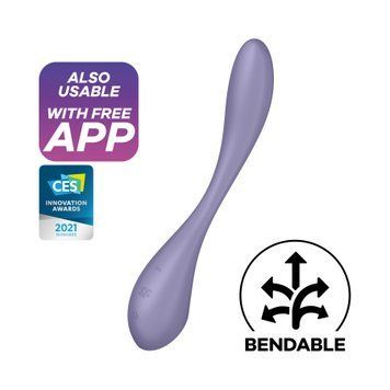 Універсальний смарт-вібратор Satisfyer G-Spot Flex 5+ Lilac &mdash; вібратор для точки G, фото | купити онлайн у Ass In Bath
