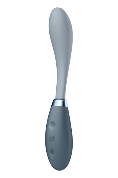 Вібратор Satisfyer G-Spot Flex 3 Grey, гнучкий стовбур із фіксацією положення