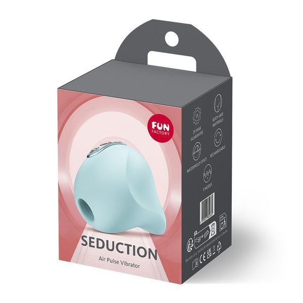 Вакуумний стимулятор Fun Factory Seduction Ice Blue, 11 режимів роботи, перезаряджуваний &mdash; вакуумний вібратор, фото товару | купити в магазині Ass In Bath