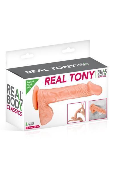 Фалоімітатор Real Body — Real Tony Flash, TPE, діаметр 3,5 см