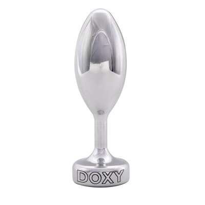 Металева анальна пробка DOXY Butt Plug SMOOTH, гладенька, діаметр 3,3 см