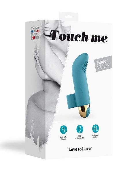 Вібратор на палець Love To Love TOUCH ME PETROLE перезаряджуваний, потужний мотор &mdash; вібратор на палець, фото | купити онлайн у Ass In Bath