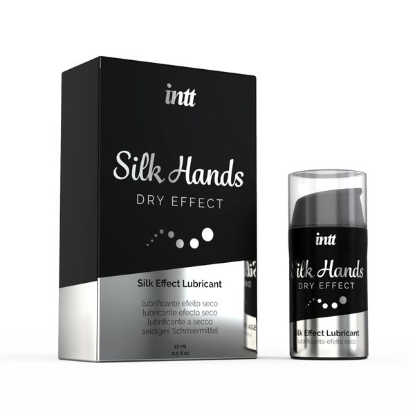 Ультрагуста силіконова змазка Intt Silk Hands (15 мл) з матовим ефектом, шовковистий ефект