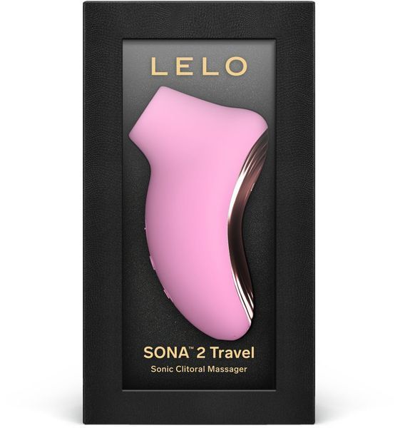 Звуковий стимулятор клітора LELO SONA 2 Travel Pink, тревел-версія, 12 режимів &mdash; вакуумний вібратор, фото товару | купити в магазині Ass In Bath