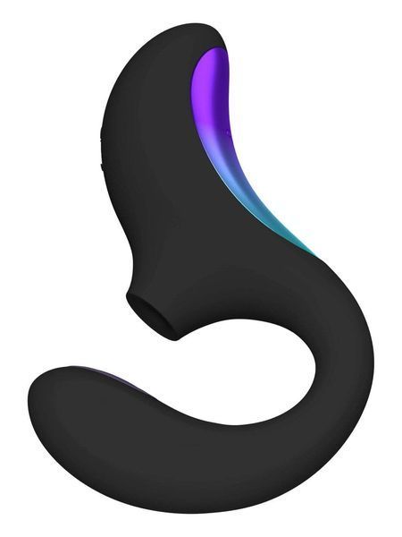 Кліторально-вагінальний звуковий стимулятор LELO Enigma Double Sonic Black &mdash; вакуумний вібратор, фото товару | купити в магазині Ass In Bath