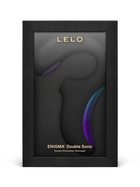 Кліторально-вагінальний звуковий стимулятор LELO Enigma Double Sonic Black &mdash; вакуумний вібратор, фото товару | купити в магазині Ass In Bath