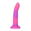 Фалоімітатор, що світиться в темряві, ADDICTION Rave 8″, Glow in the Dark Dildo Pink Purple, 20,3 см