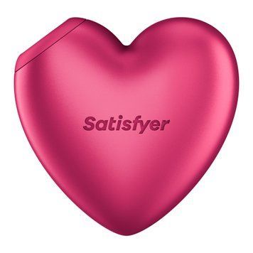 Вакуумний стимулятор-серце з вібрацією Satisfyer Cutie Heart Battery Series &mdash; вакуумний вібратор, фото товару | купити в магазині Ass In Bath
