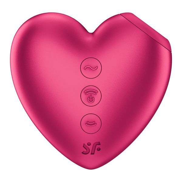 Вакуумний стимулятор-серце з вібрацією Satisfyer Cutie Heart Battery Series &mdash; вакуумний вібратор, фото товару | купити в магазині Ass In Bath